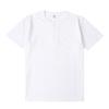Camiseta de Manga Corta con Cuello Henry Pesado Japonés 250g Caqui Algodón Puro para Hombre y Mujer Joker Sencillo Top de Media Manga Tendencia