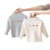 [En stock] Prendas de punto para niñas de otoño e invierno suéter de punto para mujer cuello medio alto suéter básico estilo coreano para bebé cuello medio alto color liso