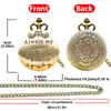 Reloj de bolsillo de cuarzo con grabado de letras inglesas europeas y americanas para niños y niñas, estilo retro nostálgico y antiguo.