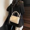 Bolsa de mão tipo balde com sensação de luxo, nova moda primavera 2025, bolsa de ombro simples e versátil, tendência, bolsa carteiro casual
