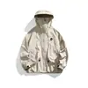 Marca de moda outdoor Serie Montaña Rumeng Chaqueta con capucha transpirable de secado rápido para protección solar para hombres y mujeres, Ropa ligera de verano para parejas para protección solar en ciclismo
