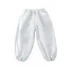 Calça infantil estilo coreano com detalhe de laço grande, nova moda 2026, calça longa casual para meninas pequenas, para usar no outono
