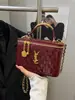 Bolsa de mão estilo Chanel 2026 novo modelo padrão diamante corrente de bolinhas douradas bolsa para mulheres versátil transversal mini bolsa de maquiagem