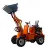 Mini Carregadeira Agrícola, Empilhadeira Pequena, Trator de Esteira Multifuncional, Veículo Hidráulico de Carregamento e Descarregamento para Obra, Empilhadeira Pequena