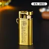 Nuevo Llegada 5501 Encendedor de Metal Retro con Rueda de Molienda Personalizado Creativo Inflable a Prueba de Viento Encendedor de Gas Dropshipping