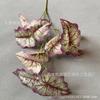 Simulación de hoja de taro de primavera, impresión 3D, planta verde, decoración de plantas para el hogar, hojas de color Mori, hojas de taro suaves, venta al por mayor