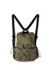 Coreia do Sul Outono e Inverno 2024 Novo Casual Versátil Mochila Plissada Design de Nicho Grande Capacidade Cordão Mochila de Viagem