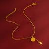 Nuevo collar de temperamento de moda de aleación de cobre Reina llegó collar damas redondo Marca doble capa pulsera ajustable al por mayor