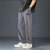 Pantalones de Verano Delgados Rectos para Hombre Sueltos Modernos Versátiles Verano 2025 Seda Helada Secado Rápido Casuales Largos para Hombre