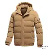 Moda de Comércio Exterior Roupas Acolchoadas de Algodão com Capuz Masculino Novo Inverno Casaco de Inverno Espessado Quente Moderno Solto Jaqueta Acolchoada de Algodão
