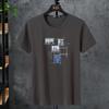 Camiseta de Algodão Stretch Plus Size, Modelagem Oversized Solta para Homens, Camiseta Fina de Manga Curta para Homens Grandes e Altos