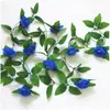 Tecido de Seda Artificial 9 Cipós de Rosa Casamento Festival Flor Arte Ar Condicionado Tubo de Água Sótão Mobiliário Doméstico Cipós