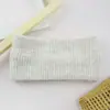Diadema de punto acanalado de color liso estilo europeo y americano, diadema de ala ancha, orejera de lana, accesorio para la cabeza para deportes y yoga, accesorio para el cabello para adelgazar la cara