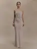 Estilo Popular Novo Transfronteiriço Tomara-que-caia Suave Cauda de Peixe Estilo Europeu e Americano Cintura Torcida Slim Vestido Longo de Festa Feminino