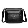 Bolsa de Couro Genuíno para Mulheres de Meia-idade Bolsa de Mãe Bolsa de PU Bolsa de Ombro Transversal para Mulheres de Meia-idade e Idosas Bolsa de Sogra