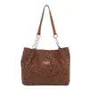 Bolsa tote estilosa e moderna para compras e para o dia a dia, com um design descontraído e casual, perfeita para mulheres, com uma estampa simples 2026 e grande capacidade