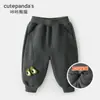 Suéteres de Velvete para Niños Kaka Panda Trajes de Pantalón para Niños Ropa de Invierno para Niñas Bebé Bebé Ropa Cálida de Otoño e Invierno