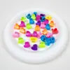 Mini grampo de cabelo pequeno infantil acessórios de cabelo de plástico com glitter presilha de cabelo fofa de gelatina para cabelo de bebê trançado grampo de cabelo quebrado presilha de cabelo