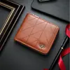 Nueva Cartera Corta con Cremallera para Hombre Moderna de Gran Capacidad con Múltiples Ranuras para Tarjetas Cartera para Tarjetas de Crédito