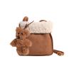 Bolsa de Lã de Cordeiro de Outono e Inverno para Mulheres, Bolsa Peluda, Estilo Coreano, Bolsa Balde Peluda de Alta Qualidade, Bolsa Transversal para Celular, Bolsa de Pelúcia