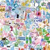 200 folhas/caixa de adesivos criativos e personalizados de sucesso transfronteiriço, estilo ins, desenhos animados fofos, frases provocativas, adesivos decorativos atacado