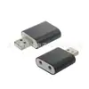 Adaptador USB 2.0 Macho A a Jack Hembra de Audio 3.5*2 Adaptador de Audio para Teléfono Móvil Conector de Audio y Video