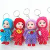 Mini chapéu boneca chaveiro desenho animado presente chaveiro pingente atacado boneca Barbie chaveiro fábrica
