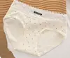 Ropa Interior de Encaje para Mujer Calzones de Algodón Puro para Niñas Nuevo Sexy Grado 7A Antibacteriano Entrepierna Extendida Pantalones Cortos de Deseo Puro