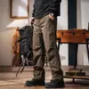 Pantalones de Trabajo Pesados Estilo Americano Retro para Hombre, Otoño/Invierno 2025 Nuevos Pantalones Casuales para Hombre de Pierna Recta Holgados de Moda