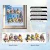 Pegatinas navideñas para ventana, pegatinas electrostáticas para cristal sin adhesivo, Santa Claus de dibujos animados, casa de nieve, renos decoraciones para ventana, pegatinas transfronterizas festivas
