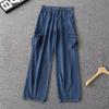 Pantalones vaqueros rectos de pierna ancha para hombre, estilo retro americano, estilo high street, nueva tendencia de moda 2024