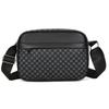 Bolsa de Ombro Masculina Novo Estilo Xadrez Bolsa Mensageiro Marca Moderna Estilo Coreano Bolsa Transversal Mochila Casual Bolsa de Peito Masculina Bolsa Masculina