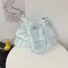 Nueva Bolsa de Mano Informal con Volantes de Lona y Encaje, Tendencia Verano 2026, Grande y Elegante, de Shuai Mijia, para Mujer