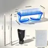 Conjunto completo de ferramentas de cuidado para remoção de unhas, kit de remoção de unhas com empurrador de aço, escova de limpeza, discos de algodão, conjunto para manicure e remoção de unhas para uso doméstico