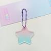 Placa Coo de Gradiente Sniffing Alta Transparencia Amor ins Hermosa Tarjeta Coo Acrílico Disco Pequeño Decorativo Llavero Colgante DIY