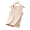 Chaleco de punto grueso de algodón puro para niños, chaleco de terciopelo suave para bebé para otoño e invierno, chaleco sin mangas para niñas jóvenes y estudiantes