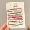Pasador de Agua en Forma de Gota Color Dopamina para Niñas, Accesorio para el Cabello Infantil, Pinza Lateral para Flequillo, Pinza para el Cabello de la Frente, Pinza de Pelo Bb Clip