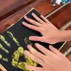 Cuaderno Plegable tipo Acordeón con Diseño de Huella de Mano, Álbum de Recuerdos Plegable, Regalo para Pareja, Compañero de Clase Temporada de Graduación Álbum de Fotos Hecho a Mano DIY