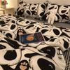 Conjunto de Cuatro Piezas para Niños Dormitorio de Estudiantes Juego de Tres Piezas Dormitorio Dormitorio Cama Superior e Inferior Funda Nórdica Sábana Funda de Almohada Individual