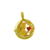 Loja de ouro com pingente de anjo bebê de ouro antigo, pingente de amor com diamante, fecho seguro, pingente de colar feminino longo que não desbota