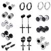 Aretes Piercing de Acero Inoxidable, Aretes, Set Negro para Hombre Más Vendido de Amazon, Joyería de Moda, Suministro Transfronterizo