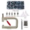 Máquina Manual de Clavar Perlas Juego de Clavado de Garra Hueca para Perlas Accesorios Portátiles de Presión Manual para Perforación de Perlas DIY