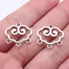 18x20mm 1,1g Multicor DIY Acessórios para Joias Retrô Estilo Chinês Conector para Brincos de Nuvem Auspiciosa