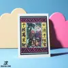 Pintura Pendurada de Bênção com Estampa Jia Ma Especialidade de Yunnan Presente Criativo de Viagem Pequeno Presente Pintura de Decoração para Casa Lembrança