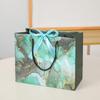 Sacolas de Presente Verdes com Pedras Preciosas em Estoque Transfronteiriças com Impressão de Logo, Sacolas de Lembrancinha de Aniversário, Sacolas de Doces, Sacolas de Papel para Compras, Sacolas para Confeitaria