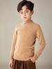 Suéter de cuello alto para niños, otoño e invierno, cálido, de cachemira, para niñas y bebés, color liso, 2024