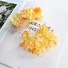 Flor artificial hortênsia queimando borda artesanato diy material feito à mão acessórios para cabelo hanfu combinando decoração para casa flor falsa