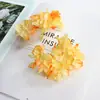 Flor de simulação hortênsia processo de borda queimada materiais DIY feitos à mão acessórios de cabelo combinação Hanfu decoração de casa flores artificiais