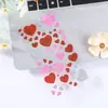 Pegatinas Brillantes para el Día de San Valentín, Pegatinas para el Día de San Valentín, Pegatinas de Polvo Dorado, Pegatinas de Corazón, Pegatinas DIY con Logos Impresos Personalizados