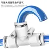 Reductor de Pasador Neumático de Tres Vías Conector Rápido Neumático de Alta Presión para Tubería de Aire Conector de Tres Vías para Tubería de 681012mm Conexión Rápida